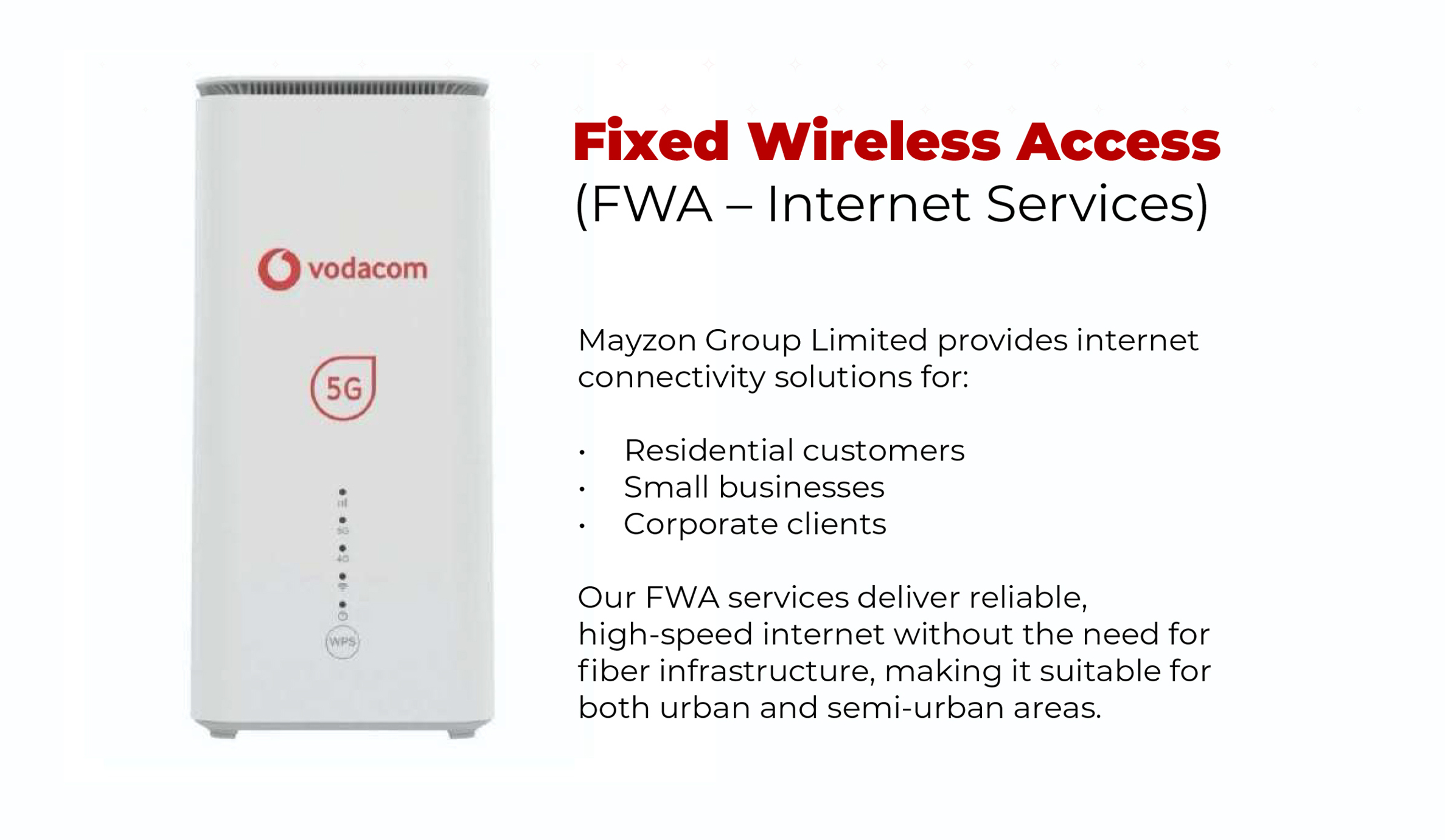Fixed Wireless Access