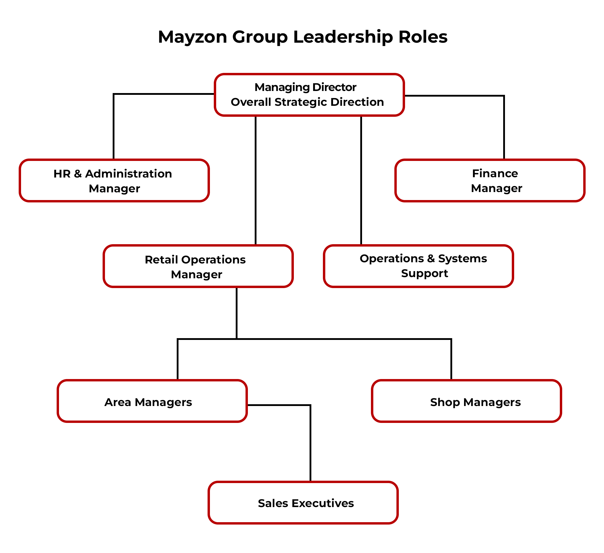 Mayzon Group Limited leadership roles